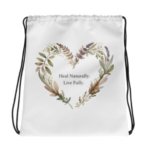 Healing Heart Drawstring bag